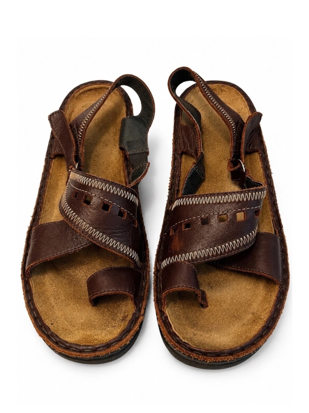 Naot Brown Leather Slingback Sandals size 39 (8)